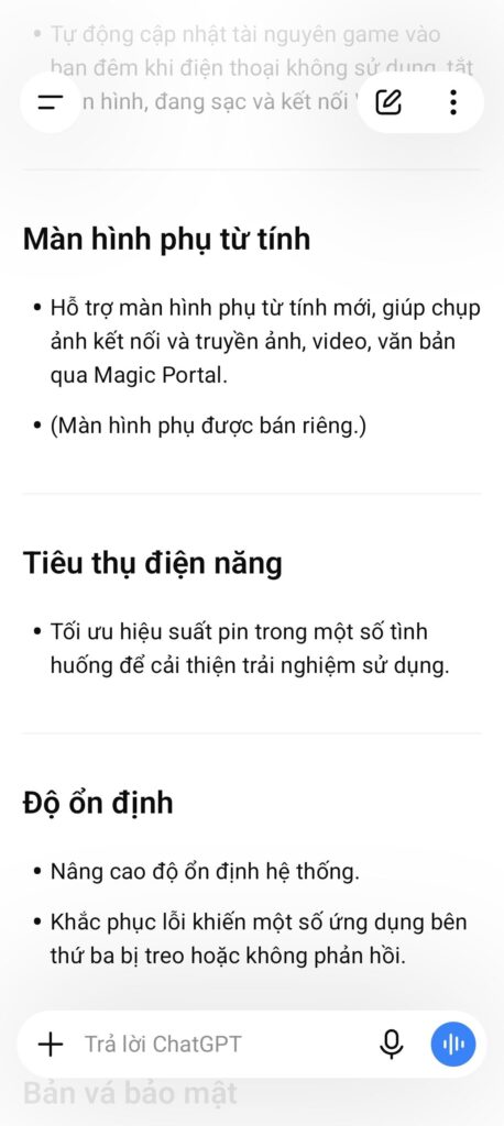 Tổng hợp cập nhật HONOR AI và YOYO